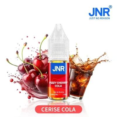 Cola Cerise Pétillant, JNR e-liquide 10ml,  - Sels de Nicotine 20mg