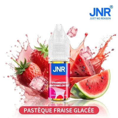 Fraise Pastèque Glacée, JNR e-liquide 10ml,  - Sels de Nicotine 20mg