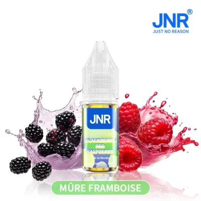 Mûre Framboise Rouge, JNR e-liquide 10ml,  - Sels de Nicotine 20mg