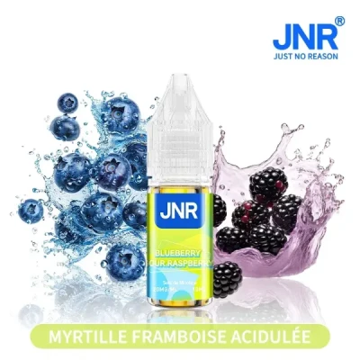 Myrtille Framboise Acidulée, JNR e-liquide 10ml,  - Sels de Nicotine 20mg