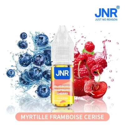 Myrtille Framboise Cerise, JNR e-liquide 10ml,  - Sels de Nicotine 20mg
