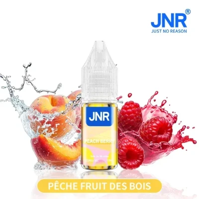Pêche Baies, JNR e-liquide 10ml,  - Sels de Nicotine 20mg