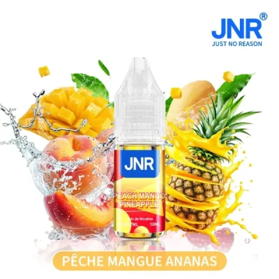 Pêche Mangue Ananas, JNR e-liquide 10ml,  - Sels de Nicotine 20mg